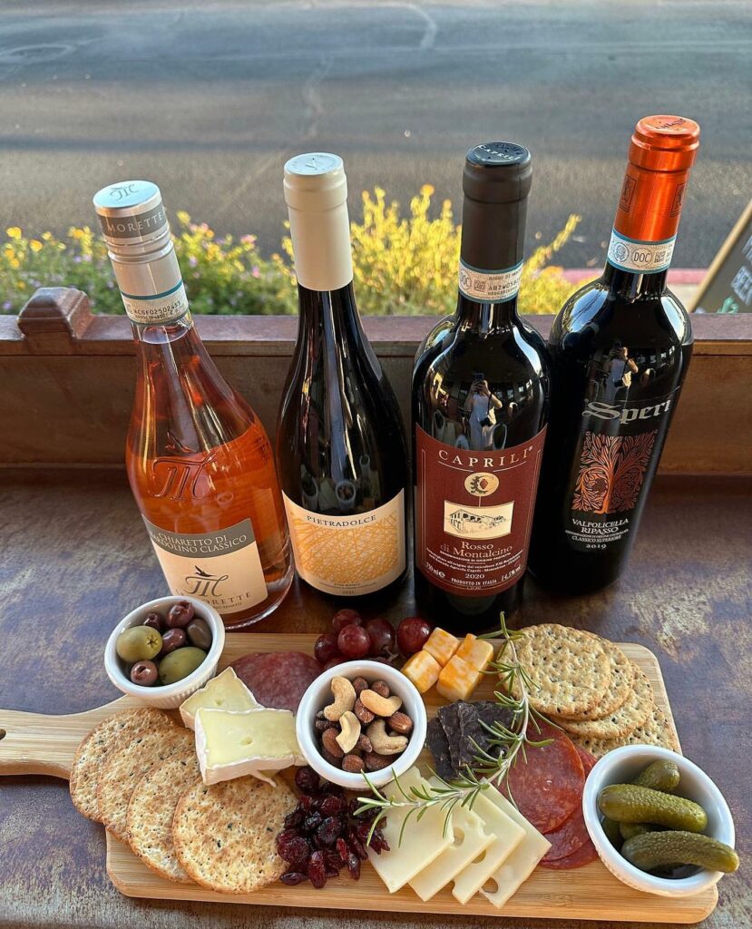 Hoppy Vine Wines and Charcuterie Board